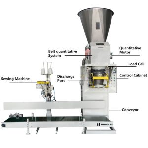 Semi-automatic packaging machine 25 kg weighing...