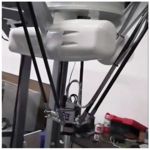 Industrial robot parallel spider manipulator, e...
