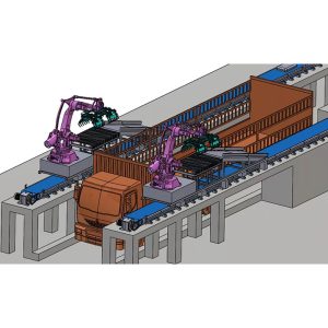 Intelligent loading robot, bagged putty powder,...